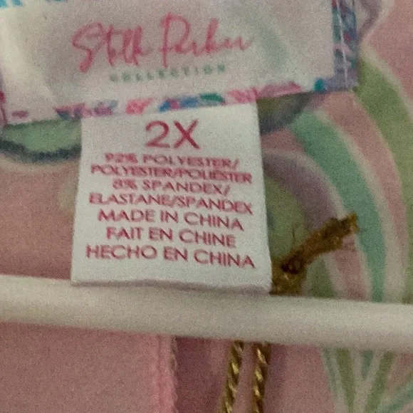 Tropical Pink and Green Mini Dress - Picture 5 of 5